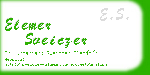 elemer sveiczer business card